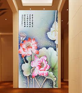 大型壁画3D立体无缝墙纸 客厅背景墙走廊玄关