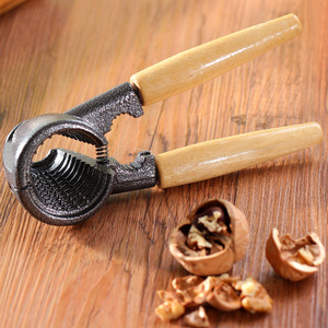 木柄金属核桃夹 大小山核桃夹子坚果破壳剥壳