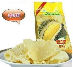  进口食品泰国特产榴莲干鲜炸榴莲甜味 休闲零食 75克