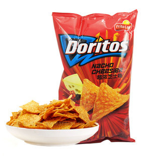  百事膨化食品台湾进口Doritos多力多滋 超浓芝士味 玉米片198.4g