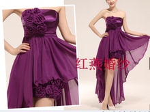 Вечерние платья Qianse bride Qianse bride / thousand color bride Милый Макси-юбка (более 126см) Вечерние платья Qianse bride Qianse bride / thousand color bride Свадьба, Торжественная церемония, Корпоратив, Выступление С бисером