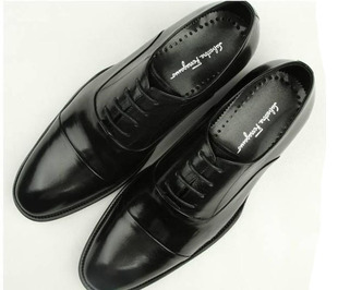  推荐Ferragamo男鞋 菲拉格慕头层牛皮高档商务正装 男士外贸皮鞋