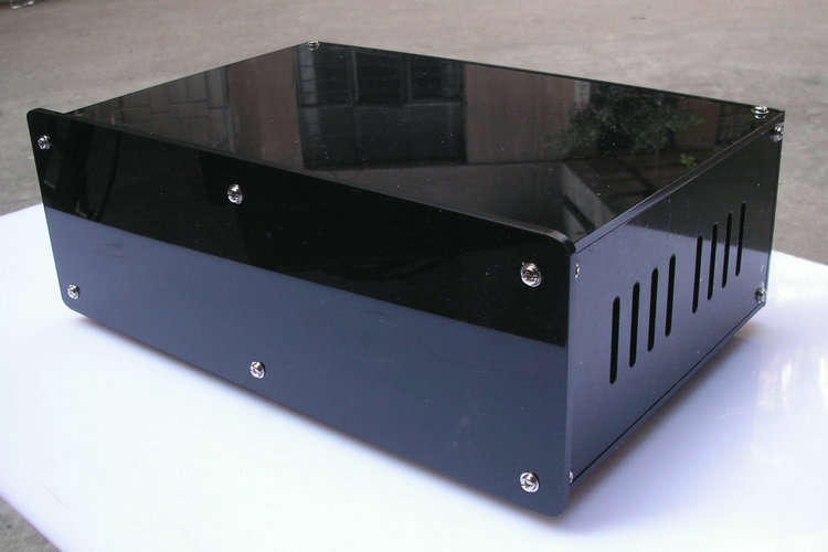 black Amp chassis Blank Edition DIY Aluminum radiator Fever Audio amplifier decoder Chassisin the Audio appliances , Hifi Speaker/Amplifier/Equipment , Amplifier category - from Buy2taobao.com to provide professional Taobao agent buy service