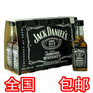  洋酒杰克丹尼Jackjohnnie威士忌 小酒版酒伴酒板50ml塑料瓶包邮