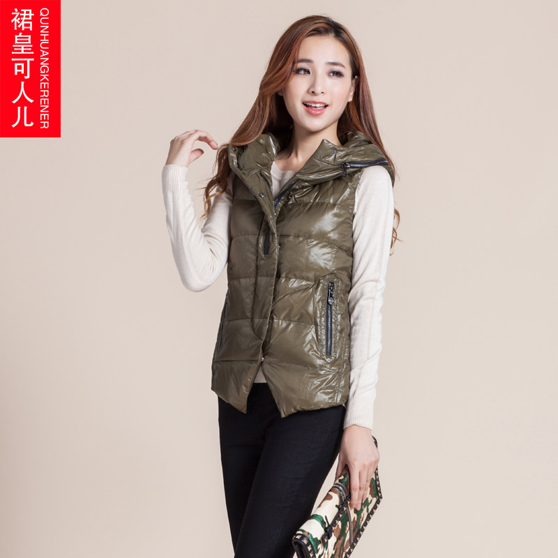 2013新款秋冬装 <em>正品清仓</em>修身短外套 无袖<em>羽绒</em>