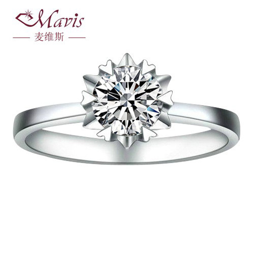 Maiweisi authentic natural counter South Africa PT950 platinum diamond wedding ring diamond ring, female rings