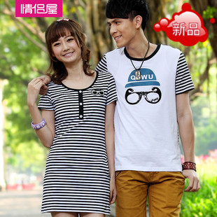 求购一套情侣装,春夏的吧,女生胖,165的身高,1