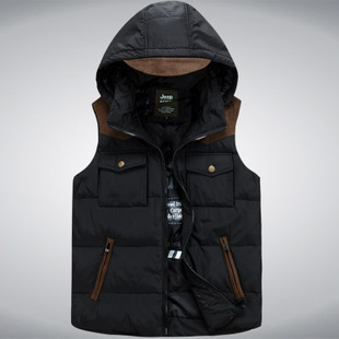 新款JEEP jepu正品<em>羽绒马甲 男款羽绒服马甲</em>男