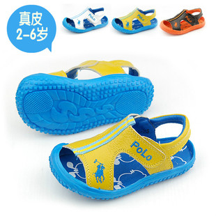  夏男童凉鞋真皮沙滩鞋 儿童凉鞋韩版潮小童鞋包头宝宝凉鞋学步鞋
