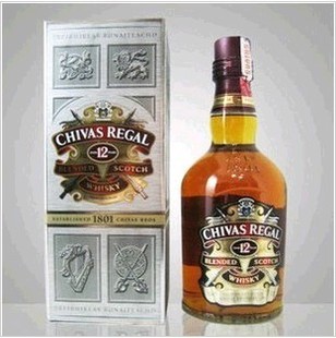  洋酒 英国芝华士12年威士忌苏格兰CHIVAS REGAL 700ml/750ml有盒