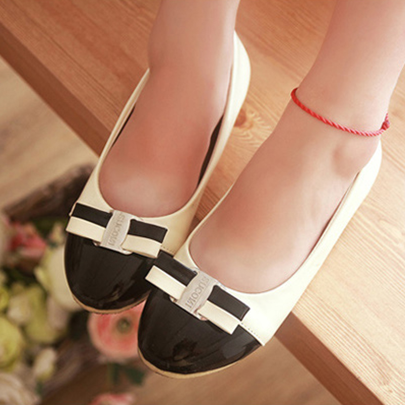 2013春鞋黑色平底鞋单鞋...