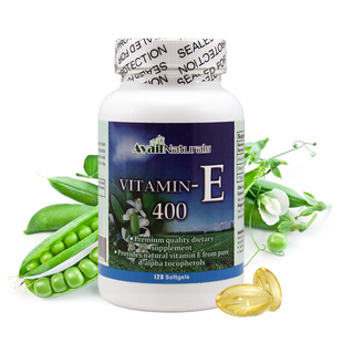  美国Avail Naturals天然维生素E VE生育酚护卵巢 抗氧化维E软胶囊