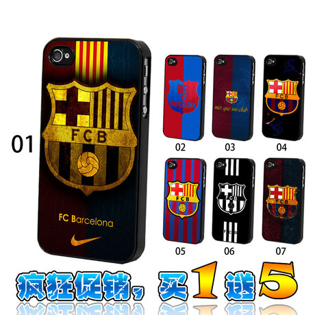 巴塞罗那巴萨足球手机壳iPhone4S队徽标志lo