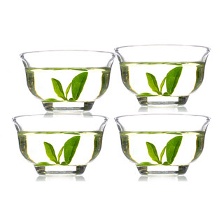 玻璃小杯4个 功具茶具配件