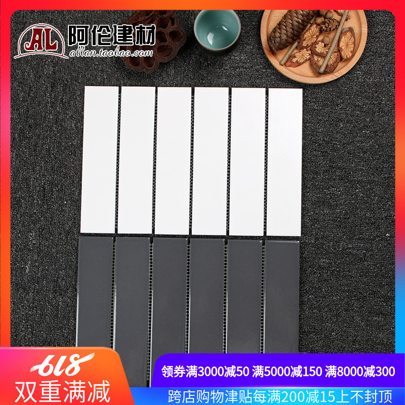 white Strip Nordic TOILET Shower Room kitchen Wall tile floor tile grey ceramic tile All-ceramic Mosaicin the Decoration main material , Ceramic tile , Antique brick (Including culture stone) category - from Buy2taobao.com to provide professional Taobao agent buy service