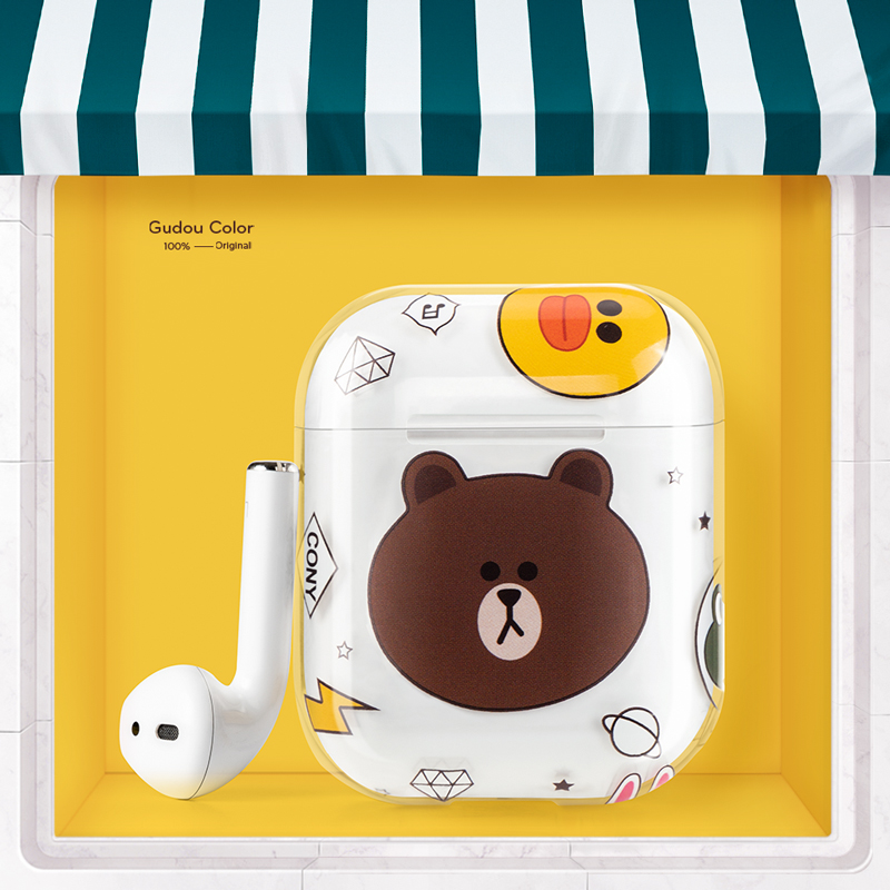 Apple airpods smart cover wireless Bluetooth headset The two generation Cartoon Storage Protection box 2 transparent partsin the 3C Digital Accessories, MP3/MP4 Fitting , Headphone Accessories category - from Buy2taobao.com to provide professional Taobao agent buy service