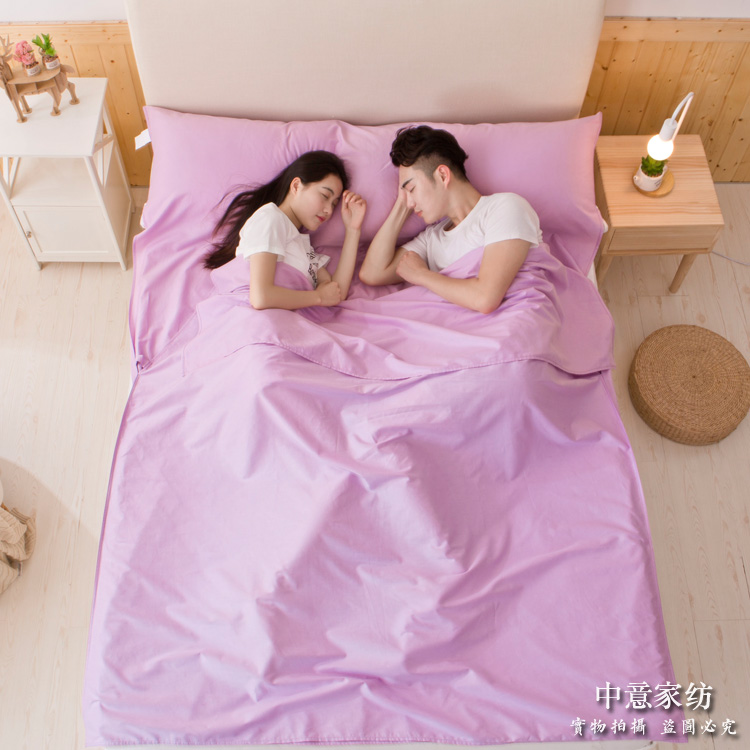 纯棉旅行隔脏睡袋便携全棉宾馆酒店旅游户外成人双人单人卫生内胆在类目 户外/登山/野营/旅行用品, 睡袋中 - 来自Buy2taobao.com提供专业的淘宝代购服务