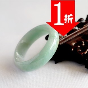  特价缅甸天然浅绿色翡翠a货手镯 飘花玉镯子女款手环正品玉石证书