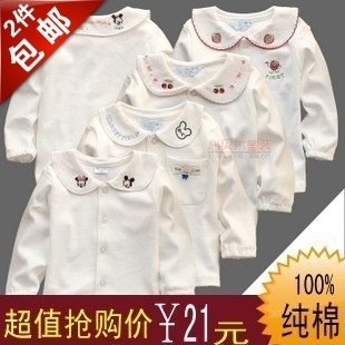 特价秋装宝宝衬衫女童衬衣儿童打底衫婴幼儿白色长袖开衫童装纯棉