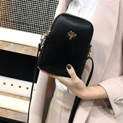 2019新款手机包女斜挎百搭单肩迷你小包包竖款零钱包放手机的小包