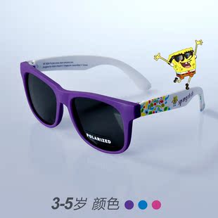  海绵宝宝眼镜 儿童偏光太阳眼镜正品男女童款护眼墨镜SBT8004包邮