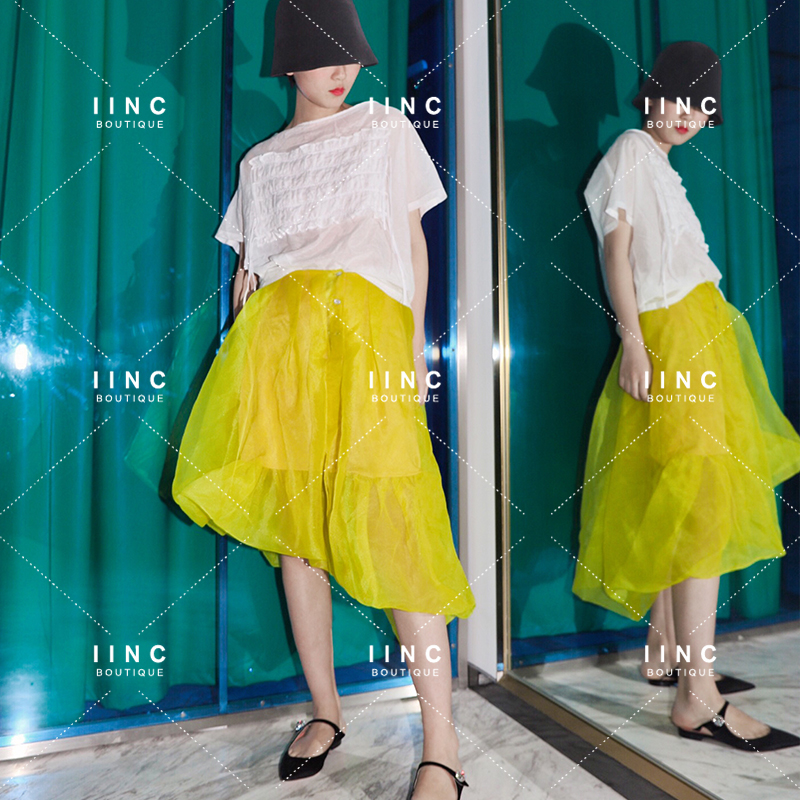 IINC Buyer DEEPMOSS goods in stock 2019ss Asymmetry Oblique skirt Eugen David skirt longuettein the Women's clothing/Boutique , Skirts category - from Buy2taobao.com to provide professional Taobao agent buy service