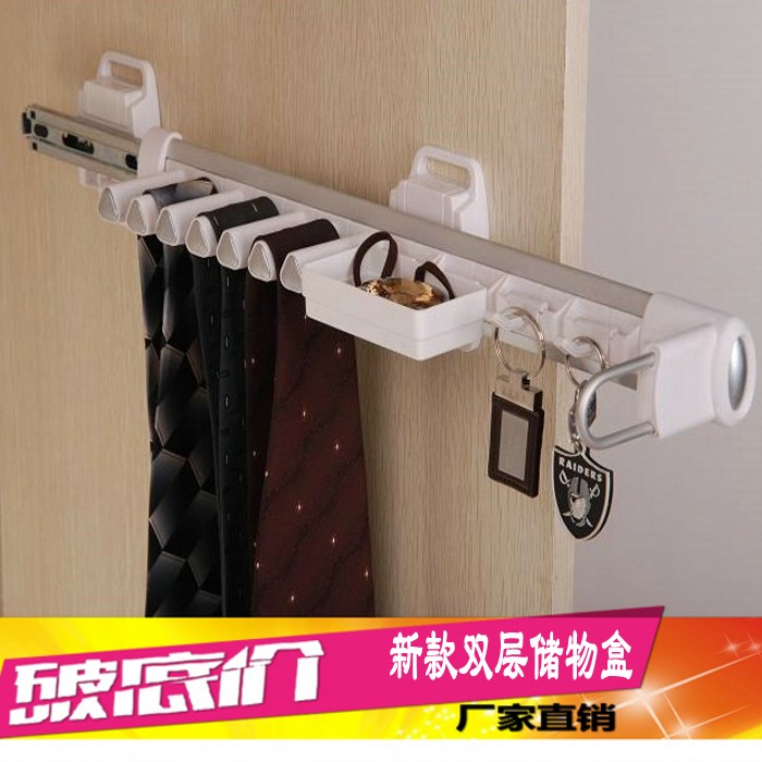 衣柜 推拉置物架 侧装领带架衣橱挂物裤架衣帽间推拉挂衣架|ruв категории получать отделка, прачечная/солнце/уход, галстук стойка - от Buy2taobao.com для оказания профессиональной услуги покупки агента Taobao