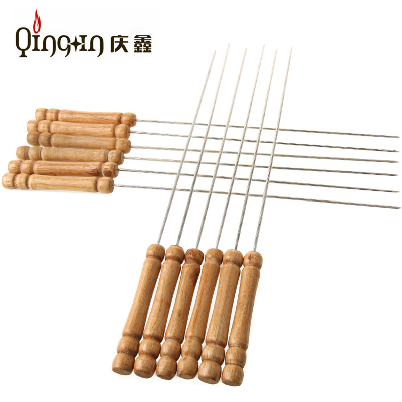 不锈钢木柄扁签户外烧烤针羊肉串烤肉签子铁签烘烤工具用品在类目 户外/登山/野营/旅行用品, 炉具/餐具/野餐烧烤用品, 其他中 - 来自Buy2taobao.com提供专业的淘宝代购服务