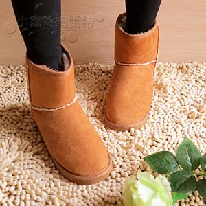  冬靴5854新款男款短靴雪地靴 男女靴鞋子保暖靴男靴低筒靴