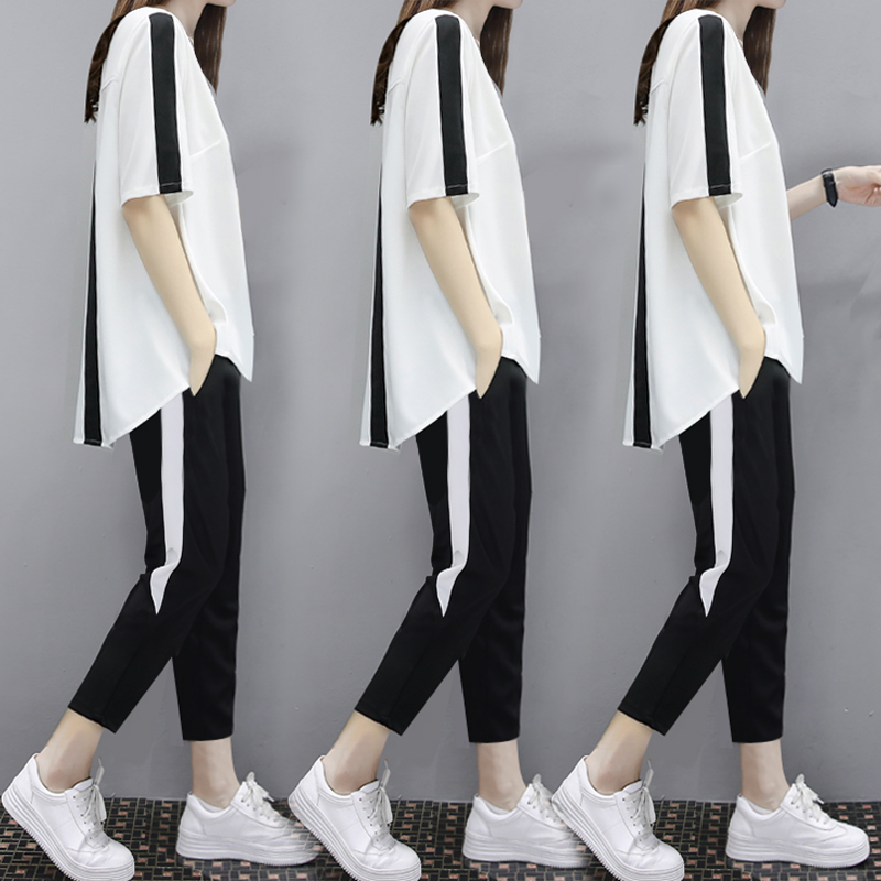 pregnant woman trousers Spring and summer 2018 new pattern Chao Ma Thin section Chiffon motion leisure time Fashionable Summer wear suitin the Maternity/Maternal supplies/Nutrition , Maternity , Set category - from Buy2taobao.com to provide professional Taobao agent buy service