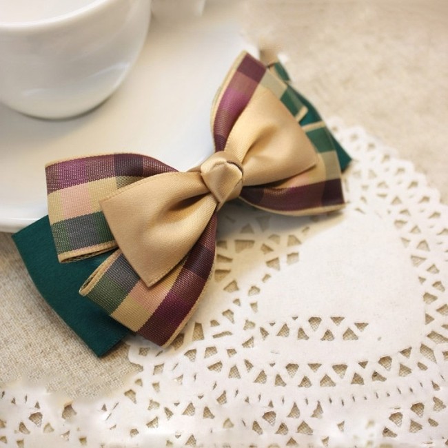 头花蝴蝶结发夹发圈顶夹...