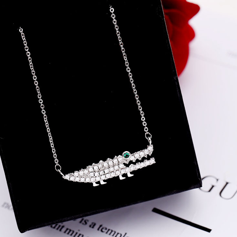 Europe and America 2019 new pattern fashion Versatile originality personality Small crocodile clavicle adjust Mid length version Necklacein the Accessories/Fashion Jewelry, Other Jewelry category - from Buy2taobao.com to provide professional Taobao agent buy service