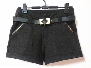 淘宝网秋冬<em>款女短裤</em>靴裤高腰<em>毛呢</em>短裤韩版大码