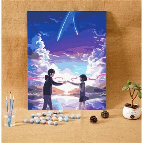 漫大鱼海棠椿湫鲲减压填色装饰画卡通动diy油彩画手|msdalam kategori Aksesori rumah, lukisan hiasan, DIY/Lukisan digital - dari Buy2taobao.com untuk memberikan perkhidmatan ejen Taobao profesional membeli