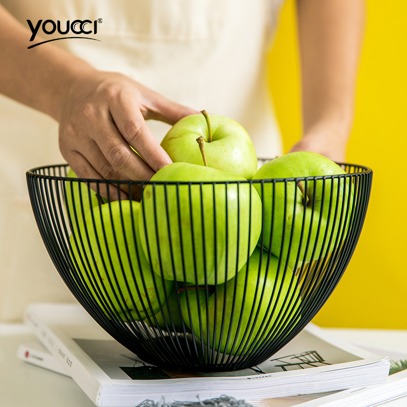 youcci悠瓷 北欧金属水果篮创意收纳筐家用果盆客厅零食盘收纳篮|msdalam kategori pinggan mangkuk, pinggan mangkuk, mangkuk buah-buahan/plat buah-buahan/bakul buah-buahan - dari Buy2taobao.com untuk memberikan perkhidmatan ejen Taobao profesional membeli
