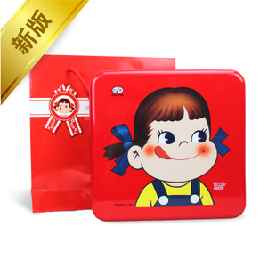  女宝宝不二家牛乳糖240克红色女孩铁盒 礼盒 装（可作喜糖）