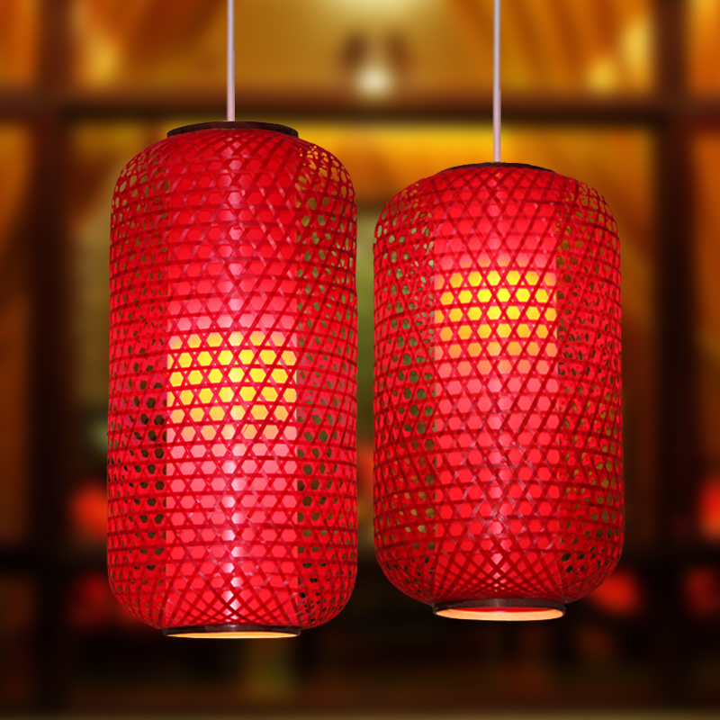 Retro new pattern Countryside style manual Bamboo Lampshade Lanterns hotel Restaurant Inn Town Decorative lightingin the Decoration main material , Lamps , Chandelier category - from Buy2taobao.com to provide professional Taobao agent buy service