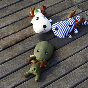  一鹿平安竹炭包 车饰创意玩偶 除味炭包三件套 新年礼物 送朋友