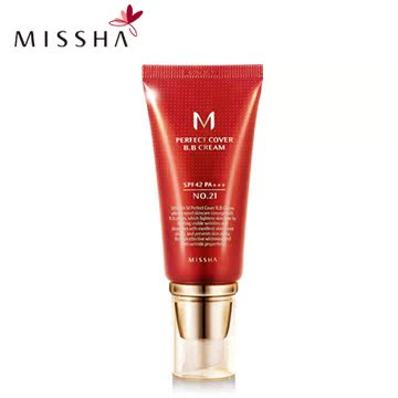 Missha谜尚 红BB霜50ml 美白防晒 裸妆遮瑕 保湿 强 官方正品