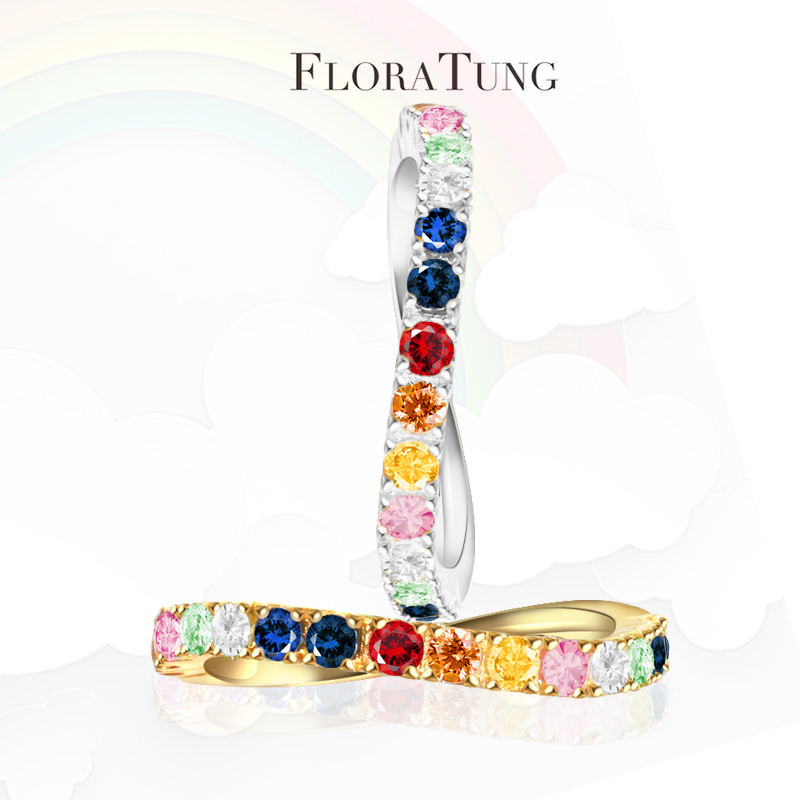 FloraTung獨立珠寶設計師18K彩虹戒指漸變藍寶石尾戒極簡曲線寶石在類目 珠寶/鑽石/翡翠/黃金, 彩色寶石/貴重寶石, 手飾中 - 來自Buy2taobao.com提供專業的淘寶代購服務