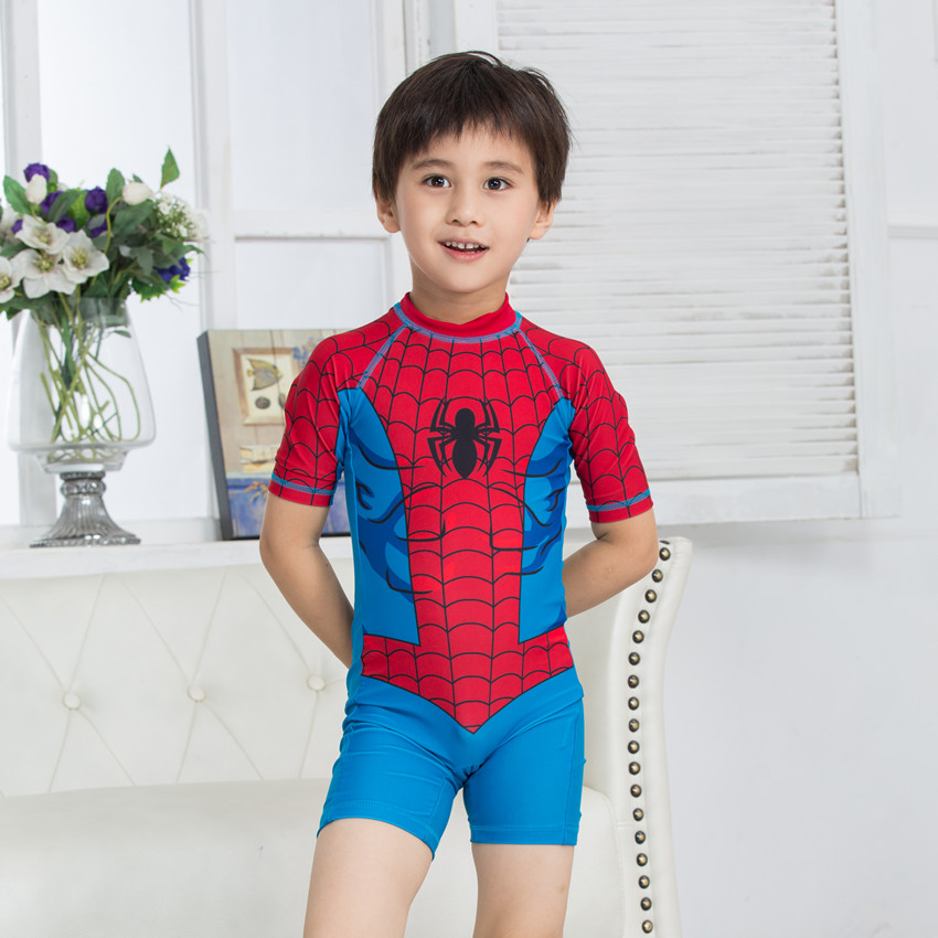 Tide products children Swimsuit Boy Conjoined Swimwear boy baby new pattern Spider-Man modelling Quick drying Swimming Capin the Sports/Yoga/Fitness/Fans supplies , Swim , Children's swimwear/Pants category - from Buy2taobao.com to provide professional Taobao agent buy service