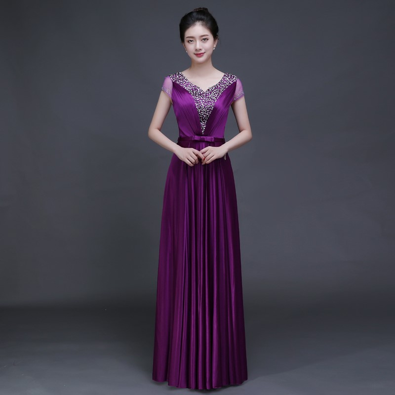 2018新款新娘修身婚纱大合唱礼服演出服结婚敬酒晚礼服长款宴会秋|ruв категории Женская одежда, Cвадебные платья, платье/вечернее платье - от Buy2taobao.com для оказания профессиональной услуги покупки агента Taobao