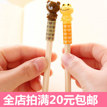 卡通可爱铅笔套 得力0506笔套 铅笔帽 铅笔延长器4个装学生文具在类目 电子词典/电纸书/文化用品, 日常学习用品, 握笔器中 - 来自Buy2taobao.com提供专业的淘宝代购服务