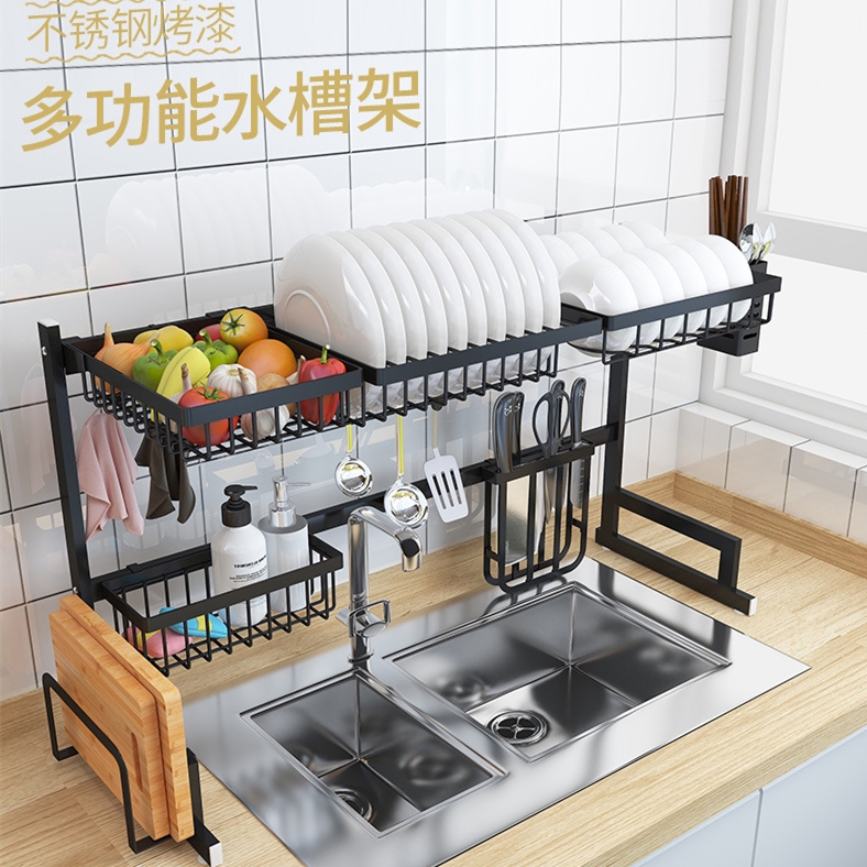 家用厨房收纳架碗筷滤水架厨房不锈钢水槽置物架碗碟架刀架沥水架在类目 家装主材, 厨房, 厨房挂件, 置物架中 - 来自Buy2taobao.com提供专业的淘宝代购服务