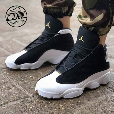 air jordan 13 aj13 乔13 黑白金 黑白熊猫 咖啡生胶 439358-021