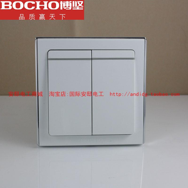 博坚开关,C60二开双控86二位双控开关面板 双控双联86型|msdalam kategori elektronik/Electrician, Tukar, suis kawalan Dual - dari Buy2taobao.com untuk memberikan perkhidmatan ejen Taobao profesional membeli