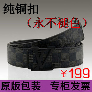  lv腰带 韩版时尚男士lv皮带休闲男款 男式腰带 女士新款皮带