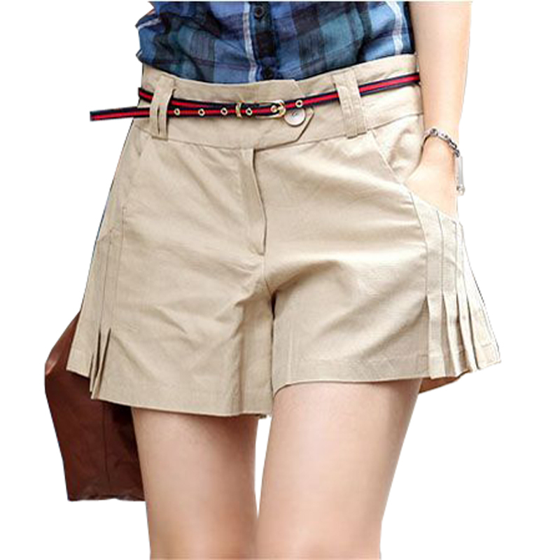 卷边显瘦短裤夏宽松...