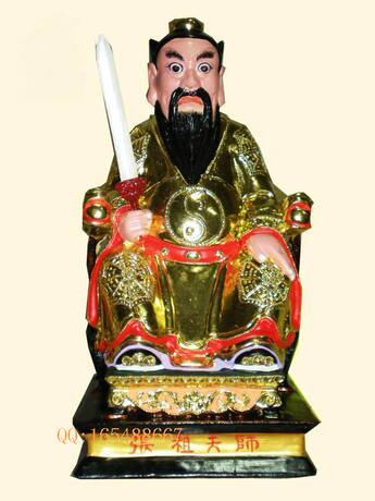 佛像神像订做 香樟木雕 张祖天师 张天师 张陵 