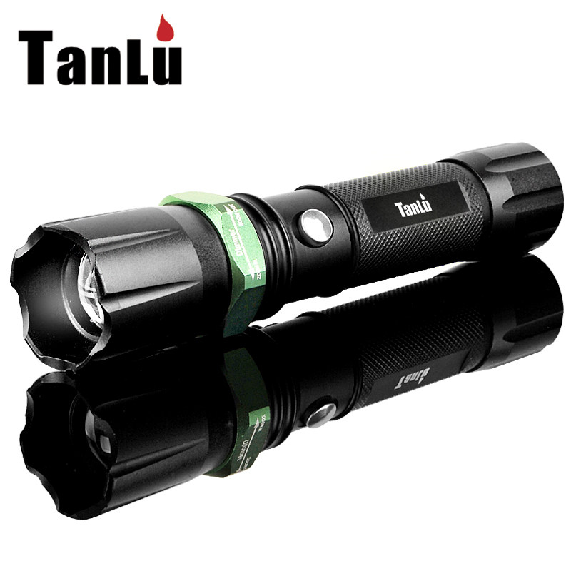 探露正品强光手电筒 LED远射手电 支持手机USB充电 带救生锤包邮